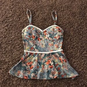 Floral Flowy and Fitted Tank